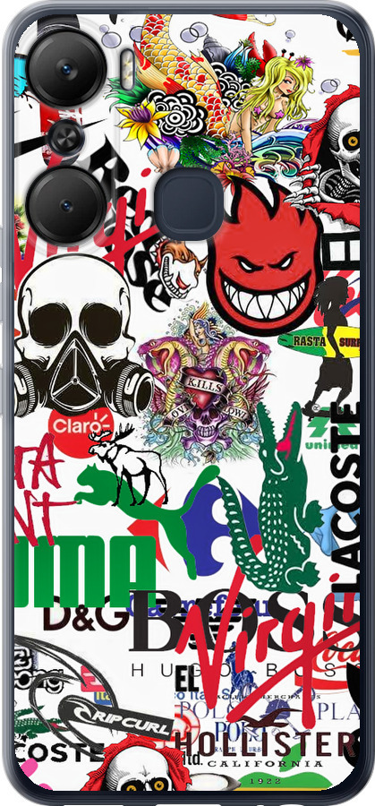Many different logos