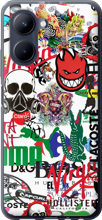 Many different logos