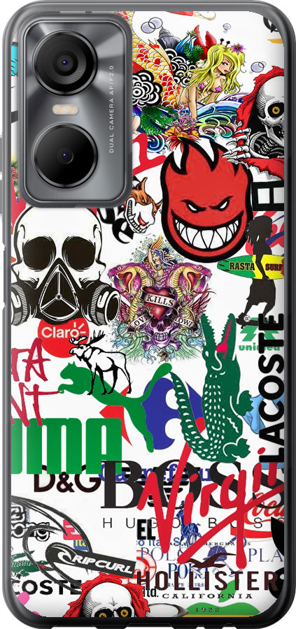 Many different logos