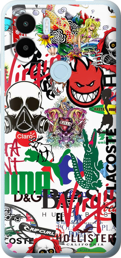 Many different logos