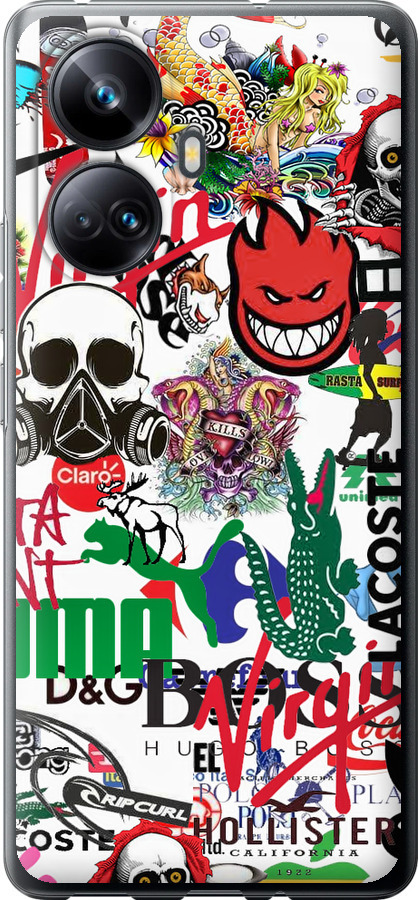 Many different logos