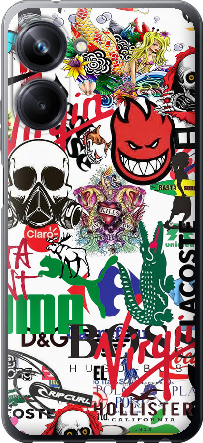 Many different logos