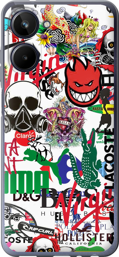 Many different logos