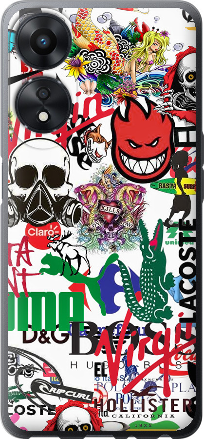 Many different logos