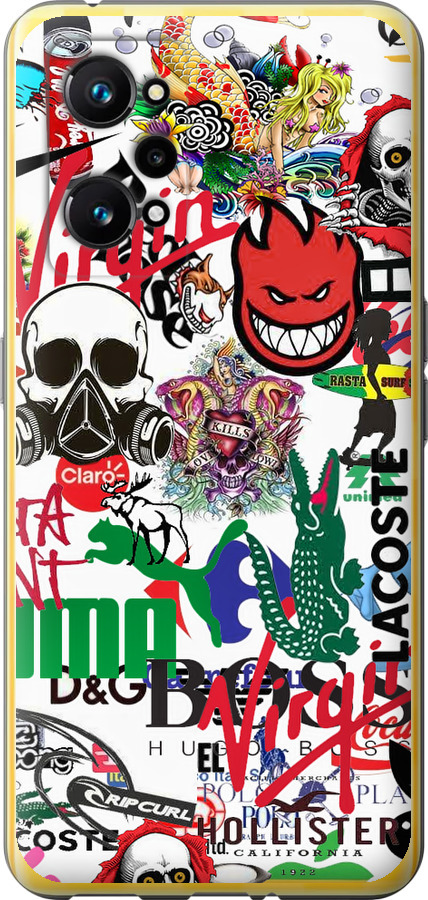 Many different logos