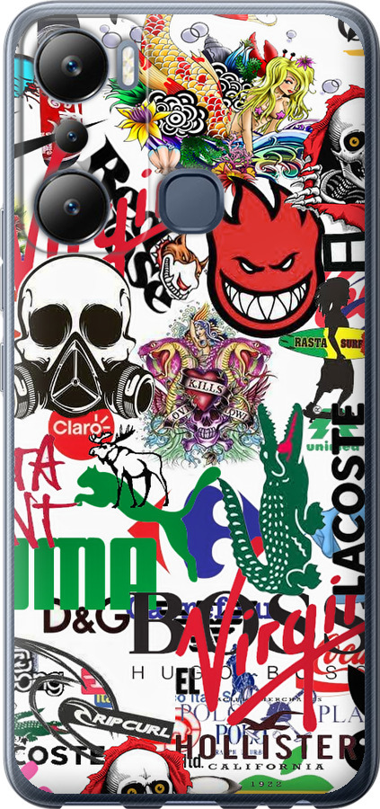 Many different logos