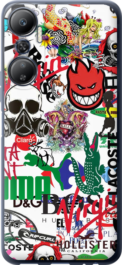 Many different logos