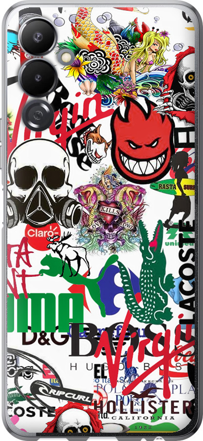 Many different logos