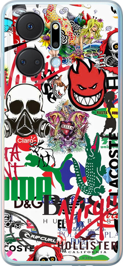 Many different logos