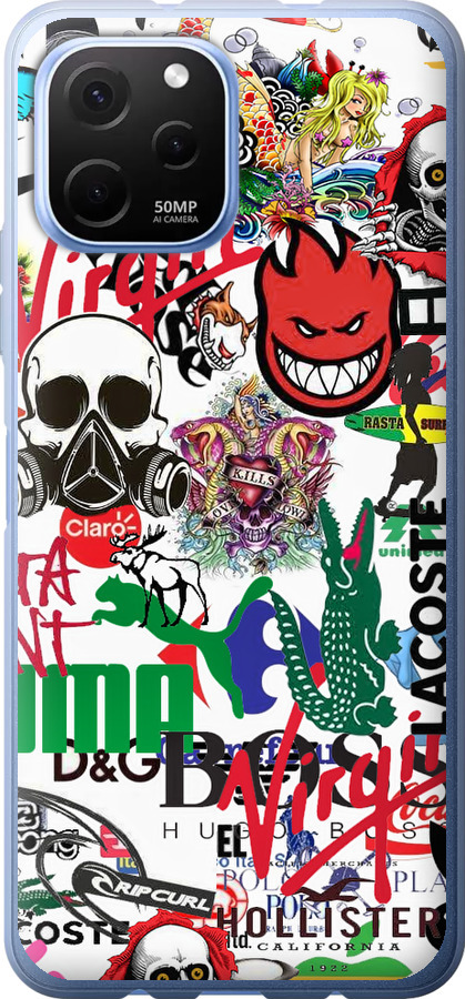 Many different logos