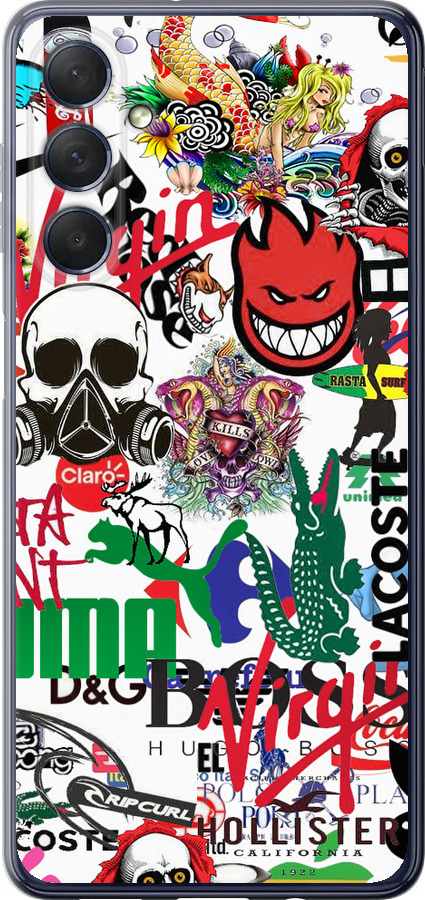 Many different logos