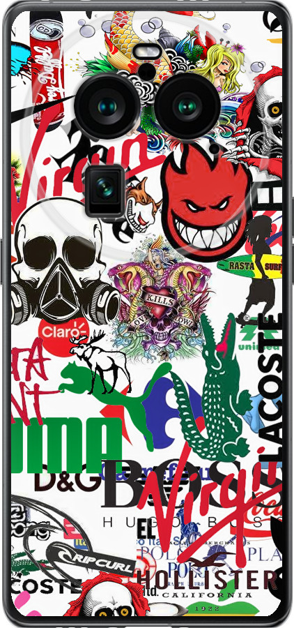Many different logos