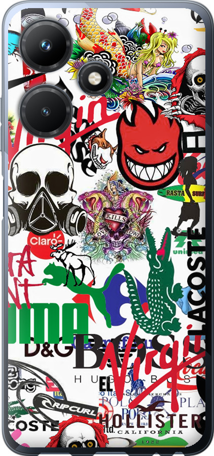 Many different logos