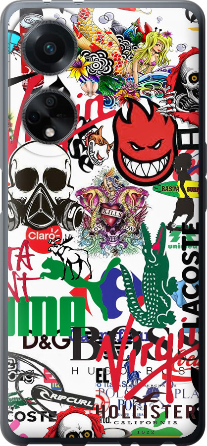 Many different logos