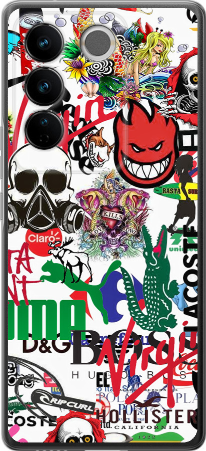Many different logos