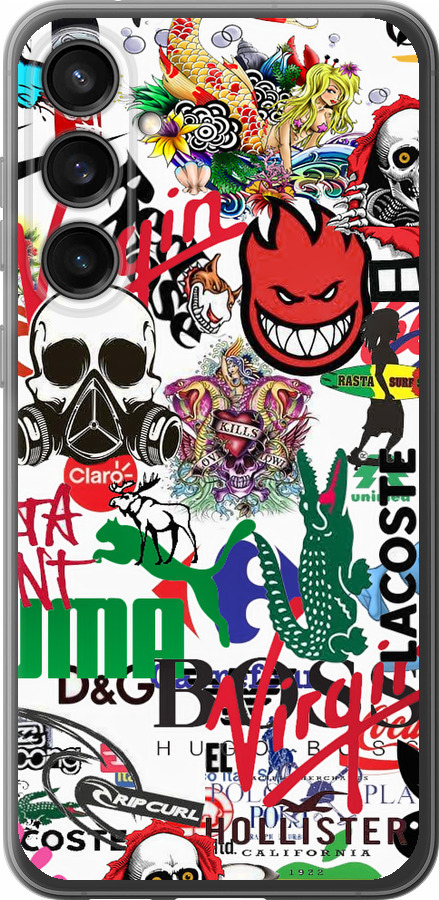 Many different logos