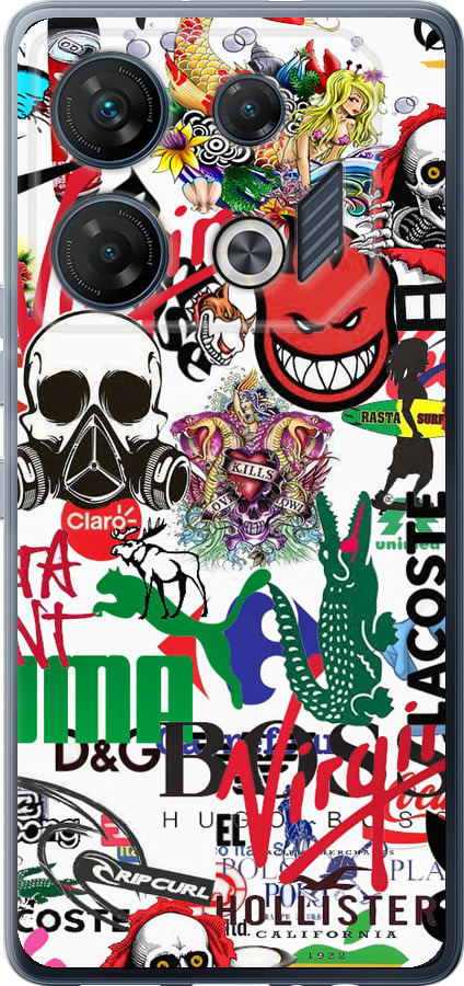 Many different logos