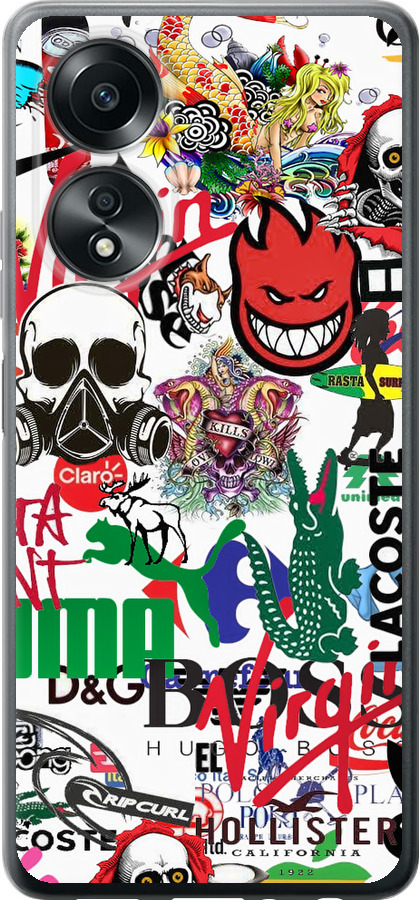 Many different logos