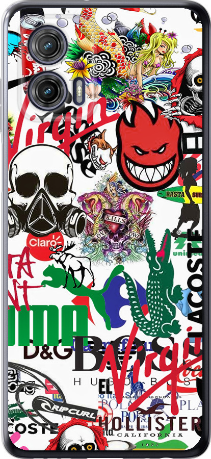 Many different logos