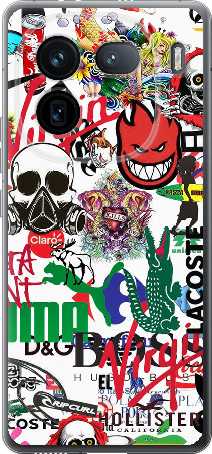 Many different logos