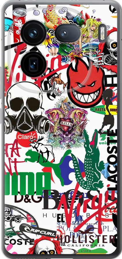 Many different logos