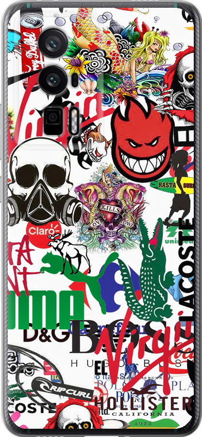 Many different logos