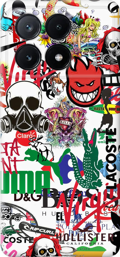 Many different logos