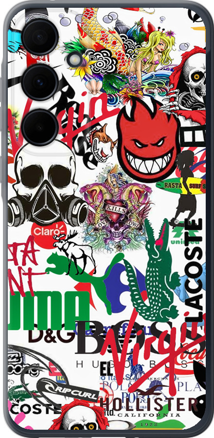Many different logos