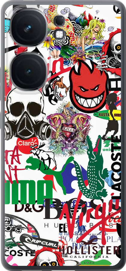 Many different logos
