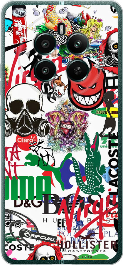Many different logos