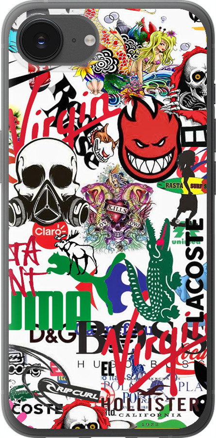 Many different logos