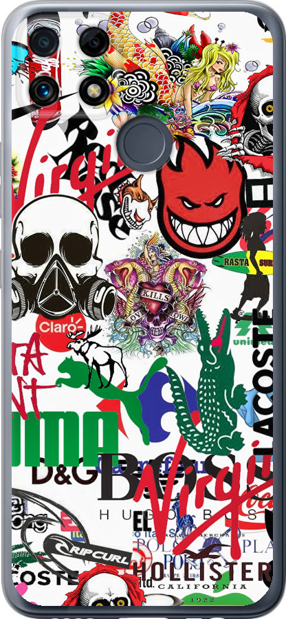 Many different logos