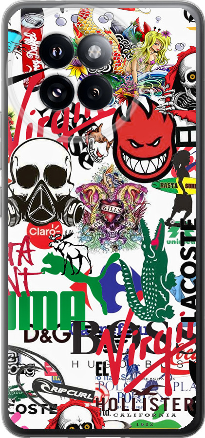 Many different logos
