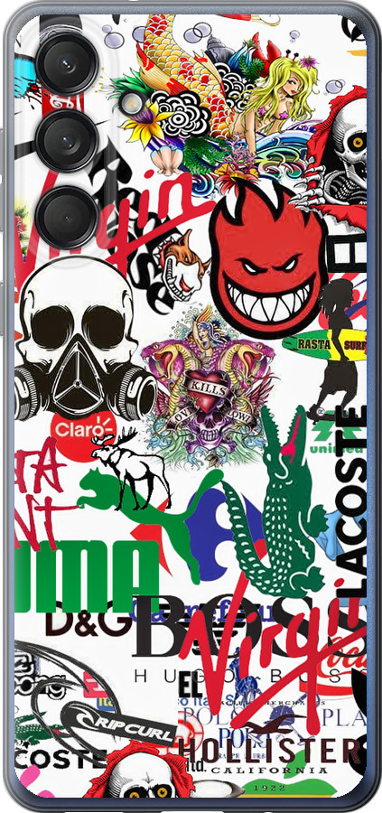 Many different logos