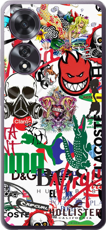 Many different logos