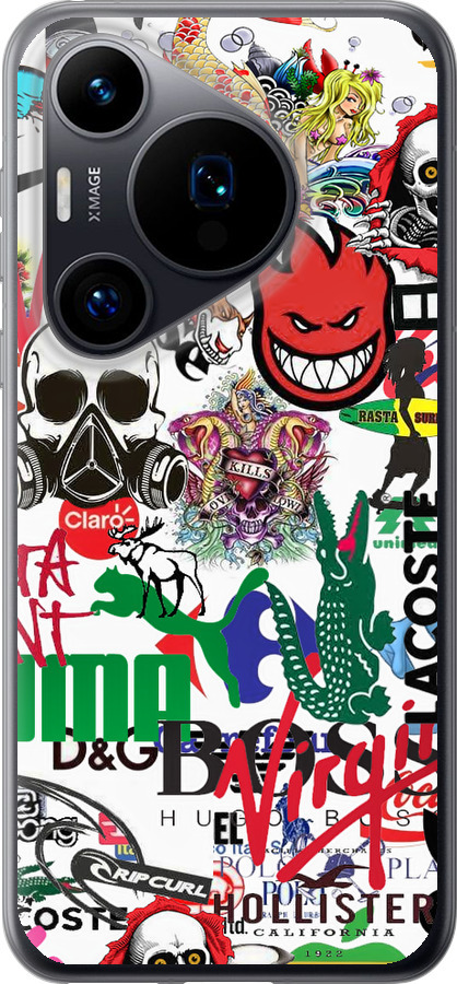 Many different logos