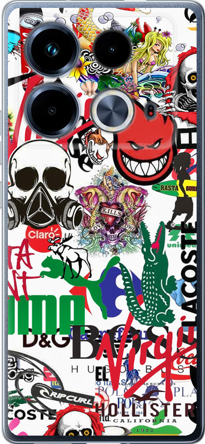 Many different logos