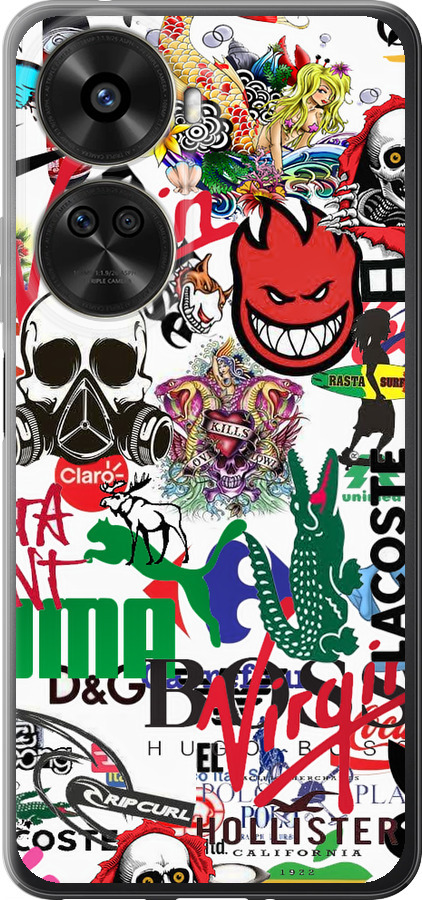 Many different logos