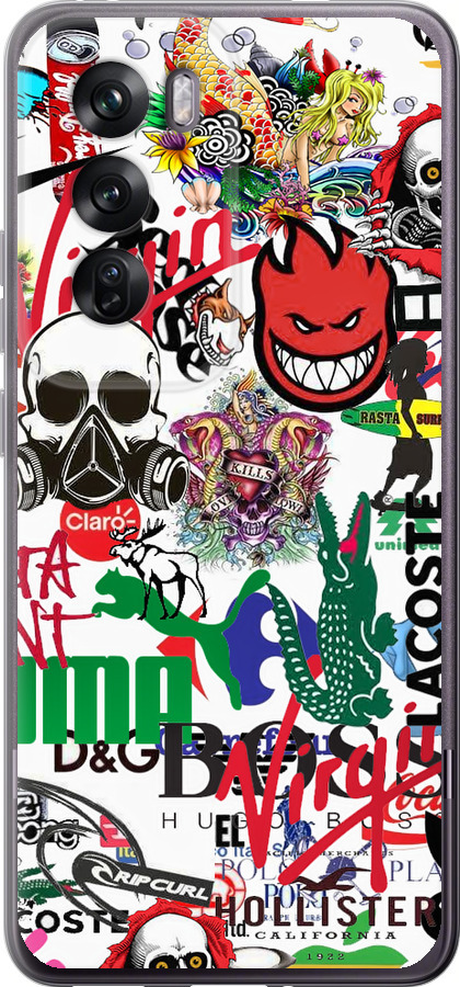 Many different logos