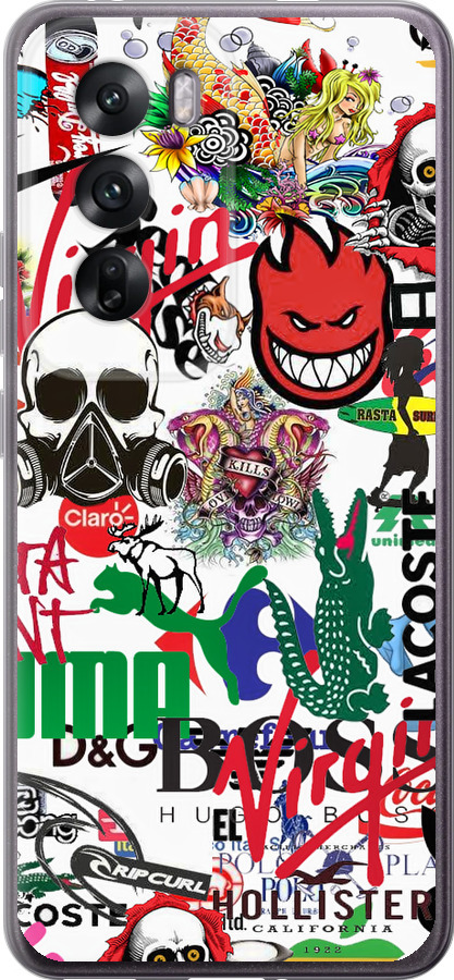 Many different logos