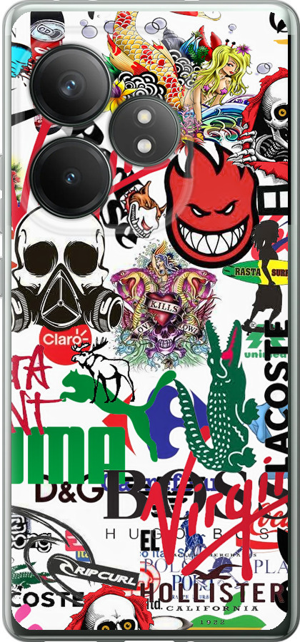 Many different logos