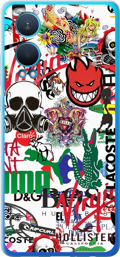 Many different logos