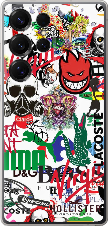 Many different logos