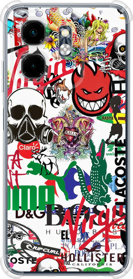 Many different logos