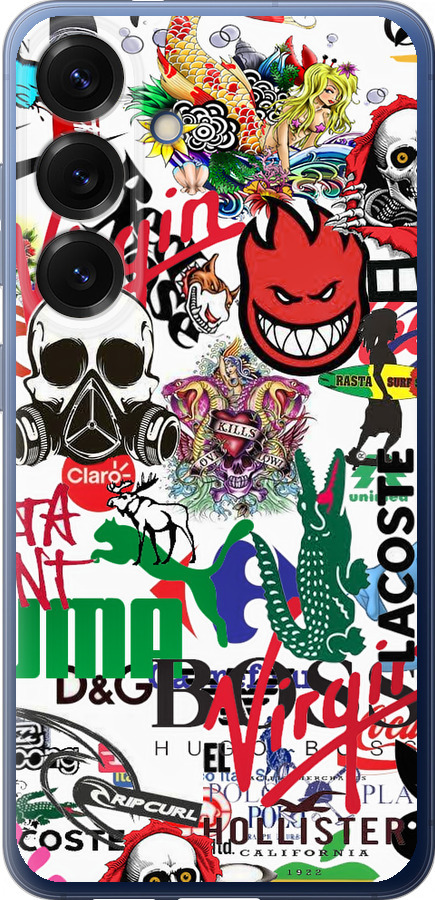 Many different logos