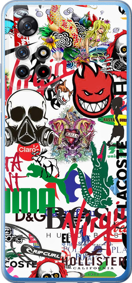Many different logos