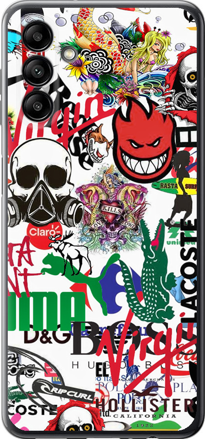 Many different logos
