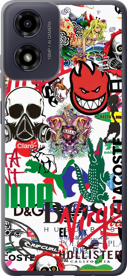 Many different logos