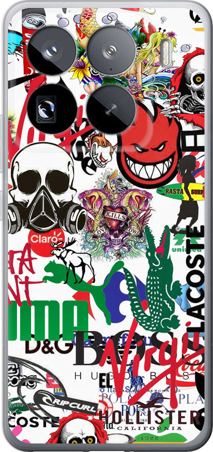 Many different logos