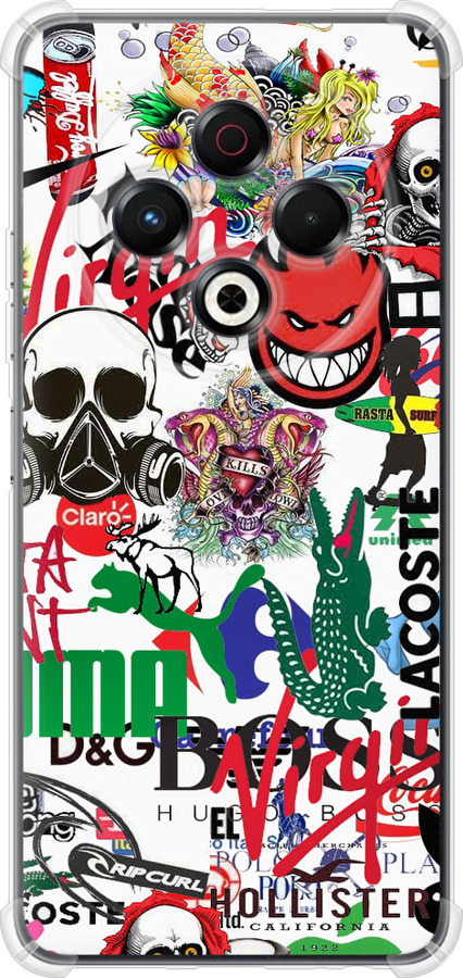 Many different logos